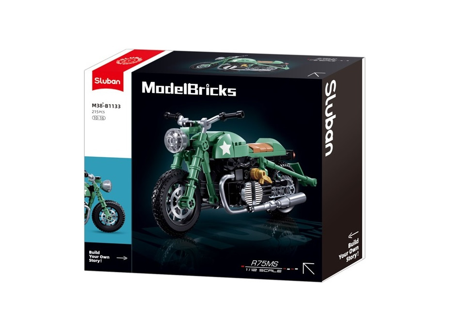 Sluban Model Bricks M38-B1133 Motocykel R75