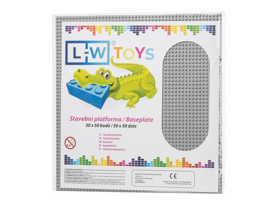 LW Toys Veľká podložka na stavanie 50x50