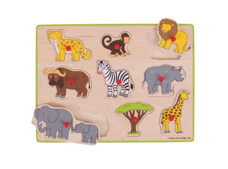 Bigjigs Toys Vkladacie puzzle safari