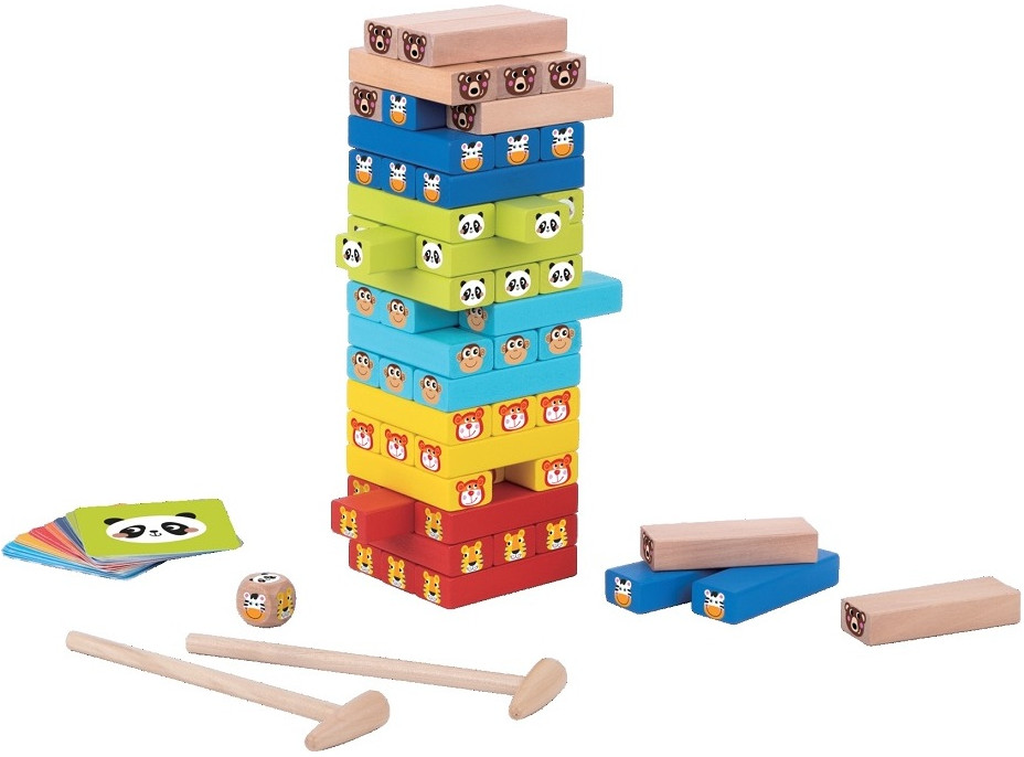 2Kids Toys Jenga so zvieratkami