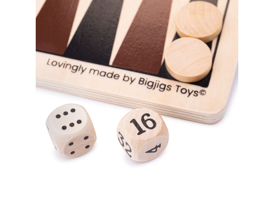 Bigjigs Toys Drevený backgammon