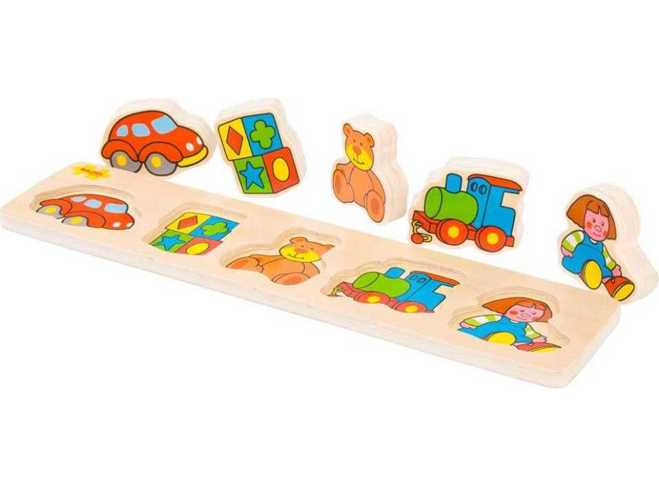 Bigjigs Baby Drevené vkladacie puzzle hračky