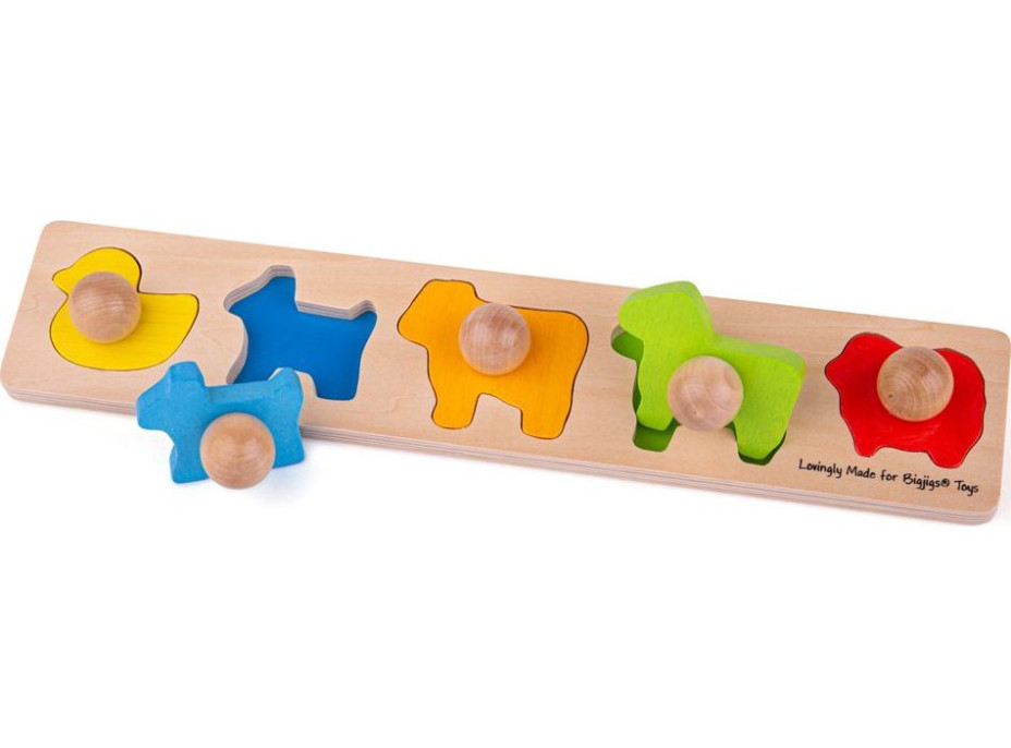 Bigjigs Baby Vkladacie puzzle zvieratá