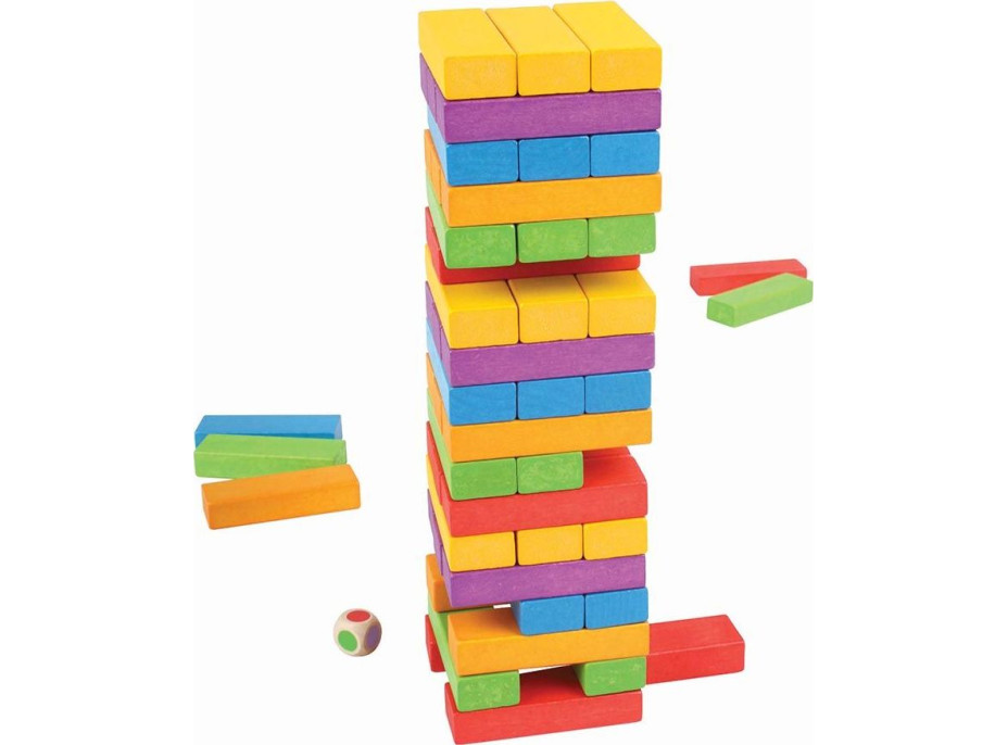 Bigjigs Toys Farebná Jenga