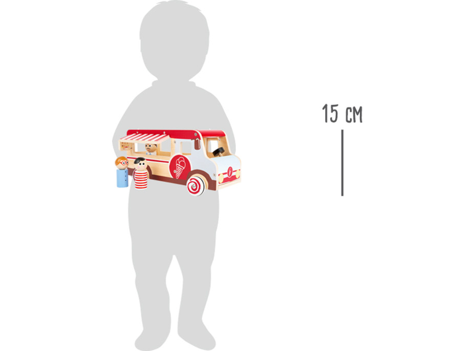 small foot Drevené zmrzlinové vozidlo XL
