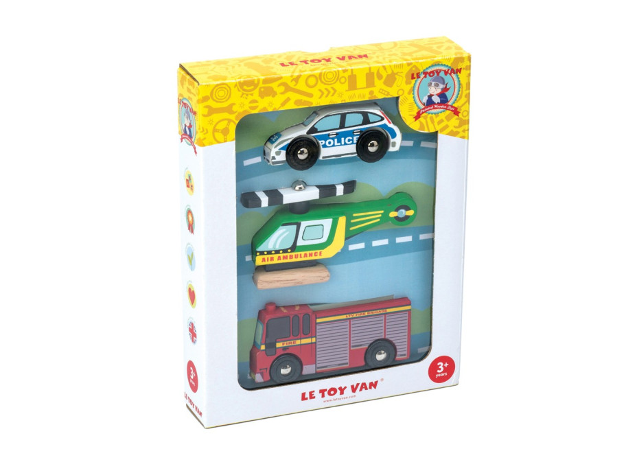 Le Toy Van Set autíček Záchranári