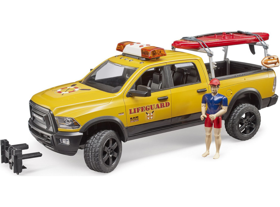 Bruder Dodge RAM pobrežnej hliadky so záchranárom a príslušenstvom