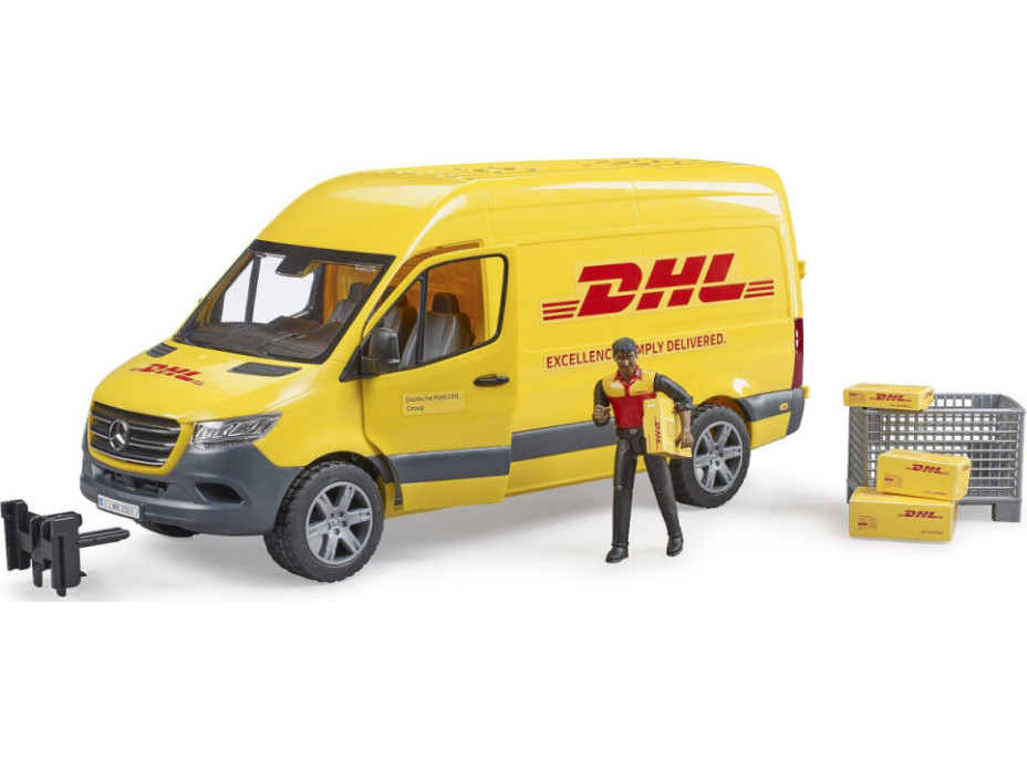 Bruder Mercedes-Benz Sprinter DHL s vodičom