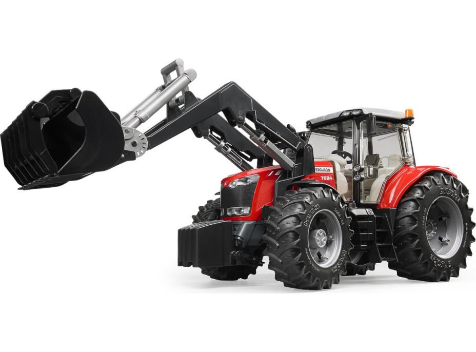 Bruder Traktor MASSEY FERGUSON 7624 s čelným nakladačom