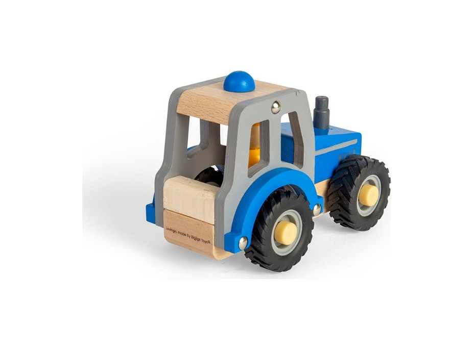 Bigjigs Toys Traktor modrý