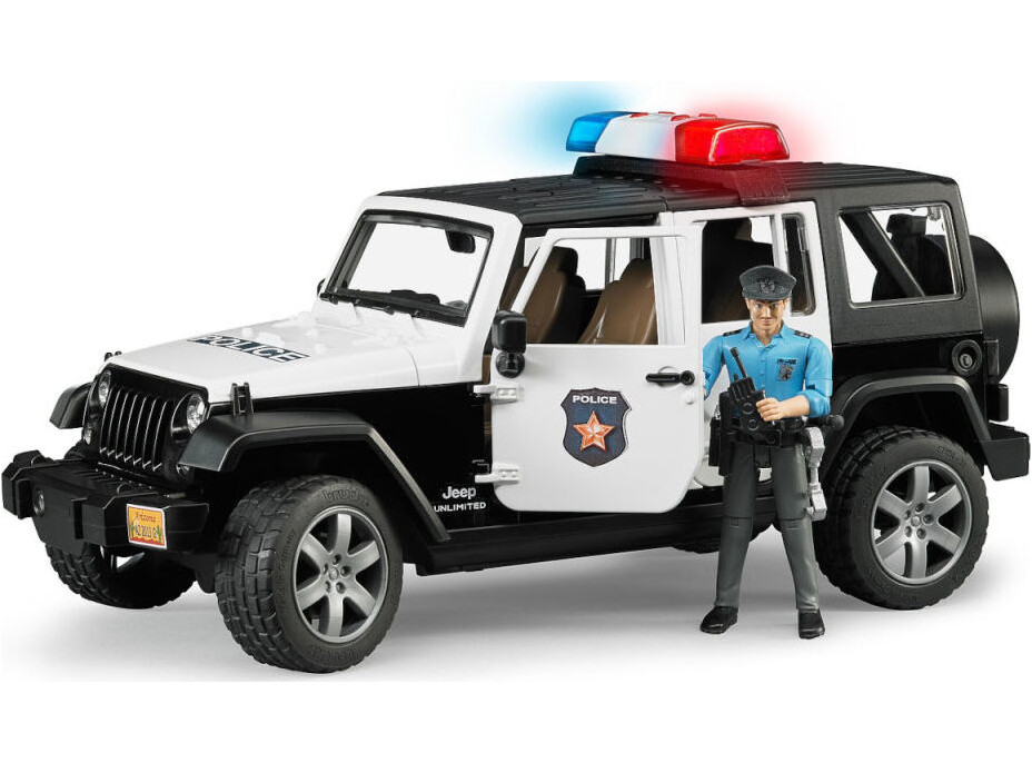 Bruder Jeep Wrangler Rubicon Polícia