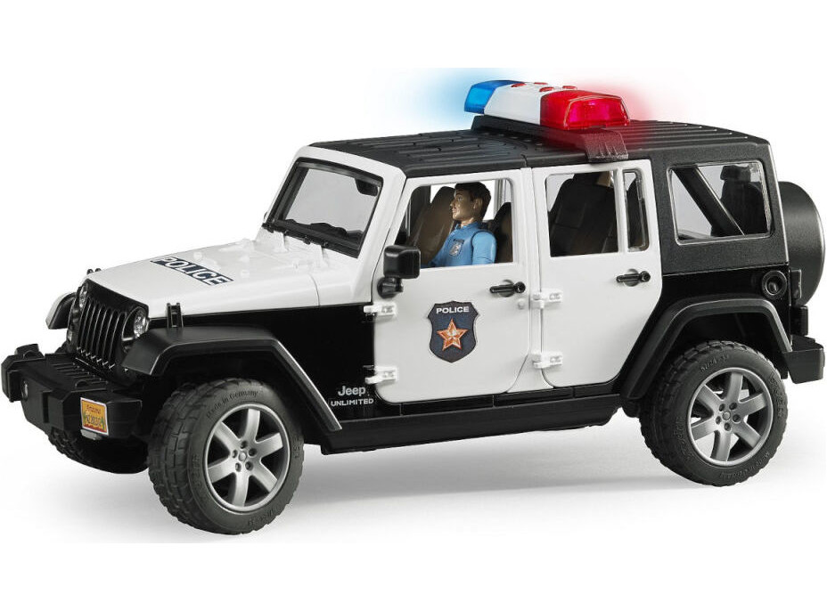 Bruder Jeep Wrangler Rubicon Polícia