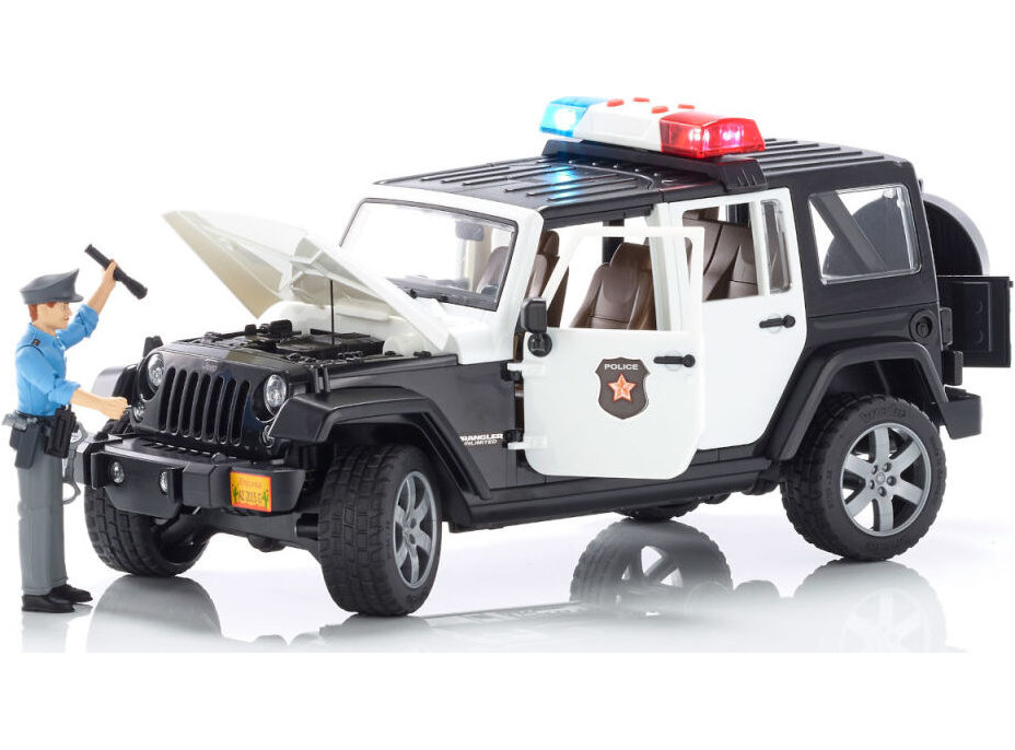 Bruder Jeep Wrangler Rubicon Polícia