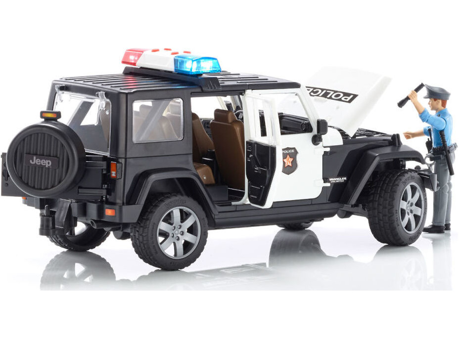 Bruder Jeep Wrangler Rubicon Polícia