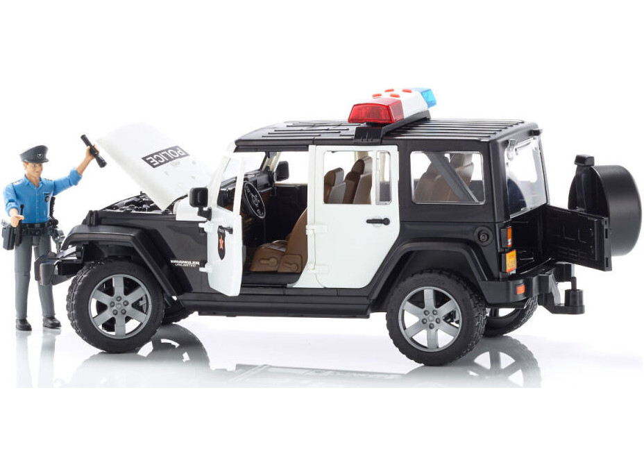 Bruder Jeep Wrangler Rubicon Polícia