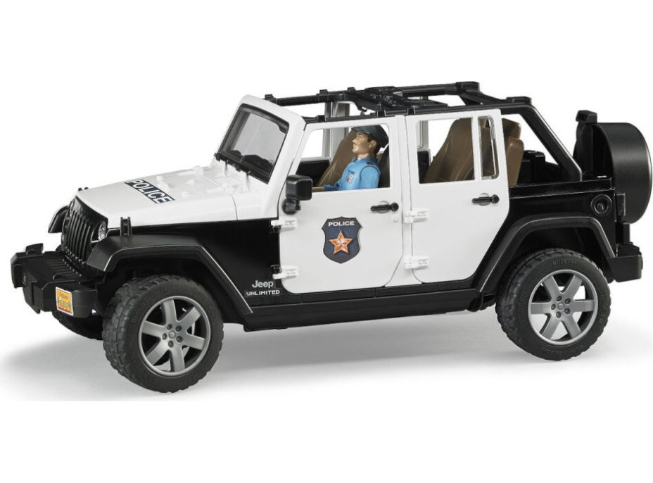 Bruder Jeep Wrangler Rubicon Polícia