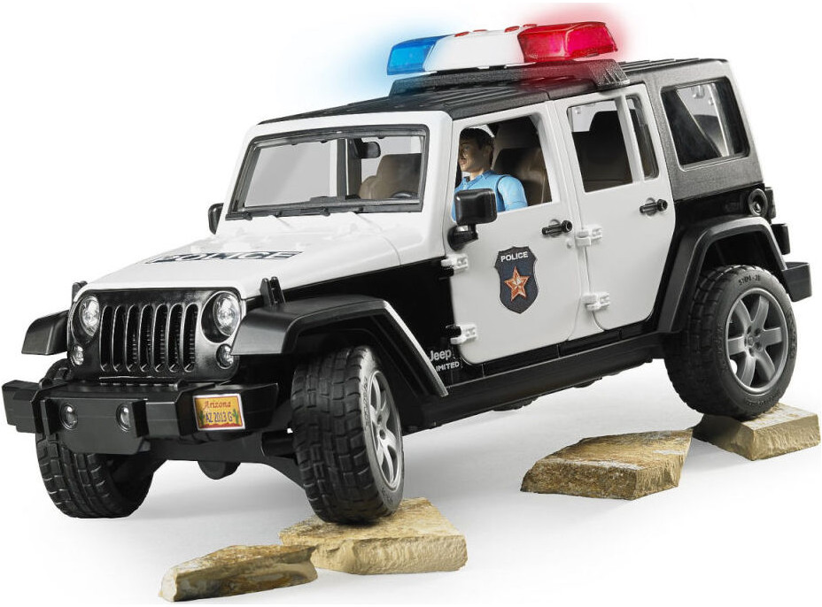 Bruder Jeep Wrangler Rubicon Polícia