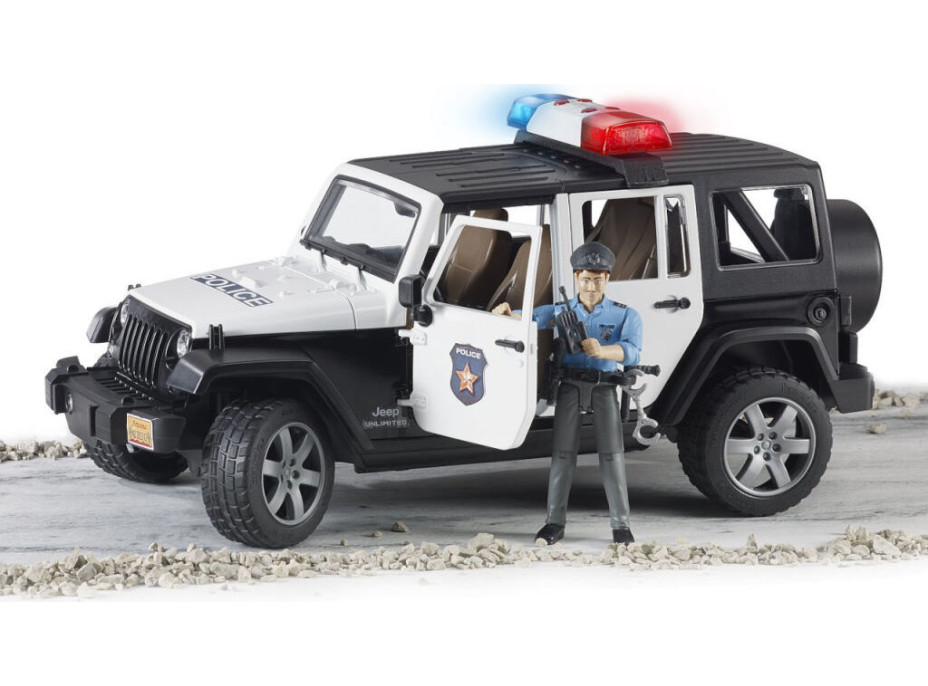 Bruder Jeep Wrangler Rubicon Polícia