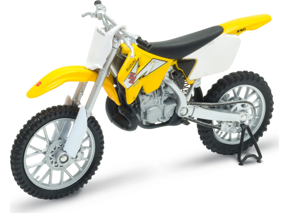 Welly Motocykel Suzuki RM250 1:18 žltý