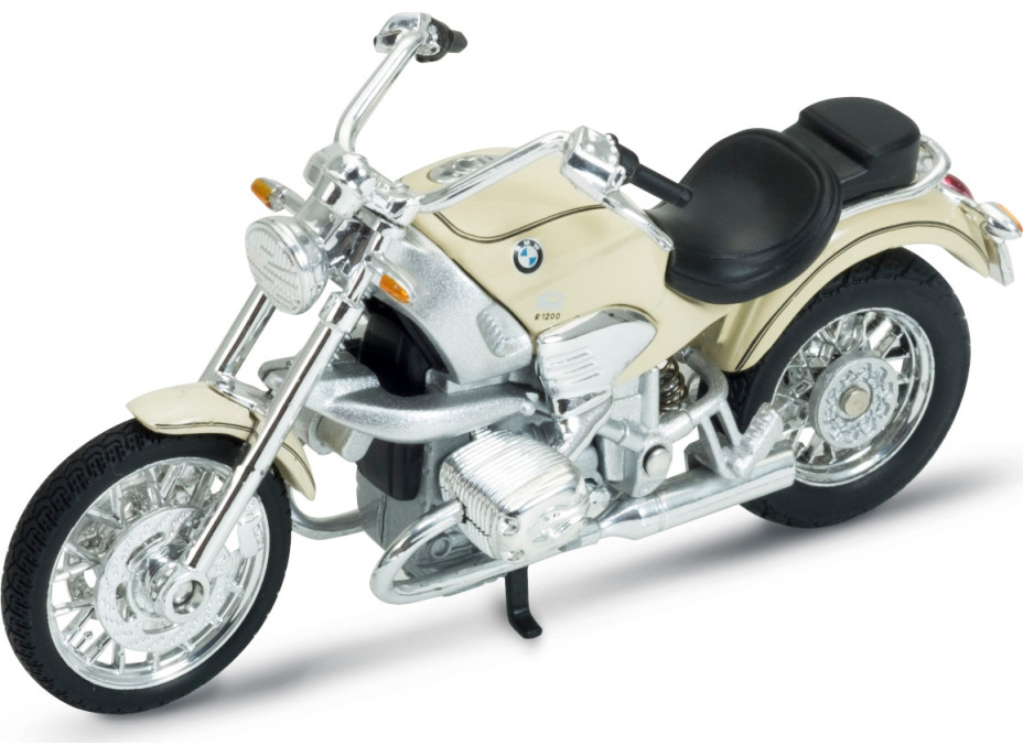 Welly Motocykel BMW R1200C 1:18 krémový