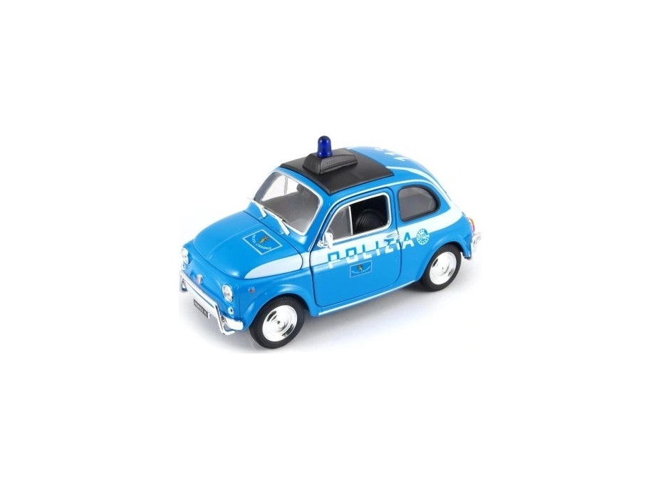 Welly Fiat Nuova 500 Polizia 1:24