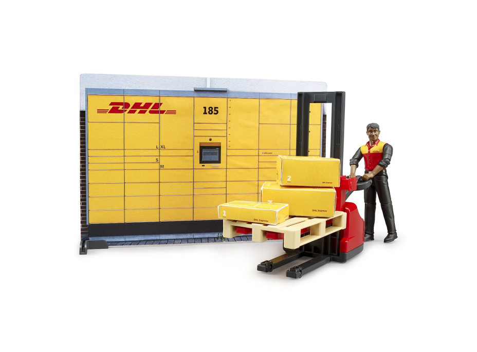 Bruder BWORLD Zásielkovňa DHL s príslušenstvom