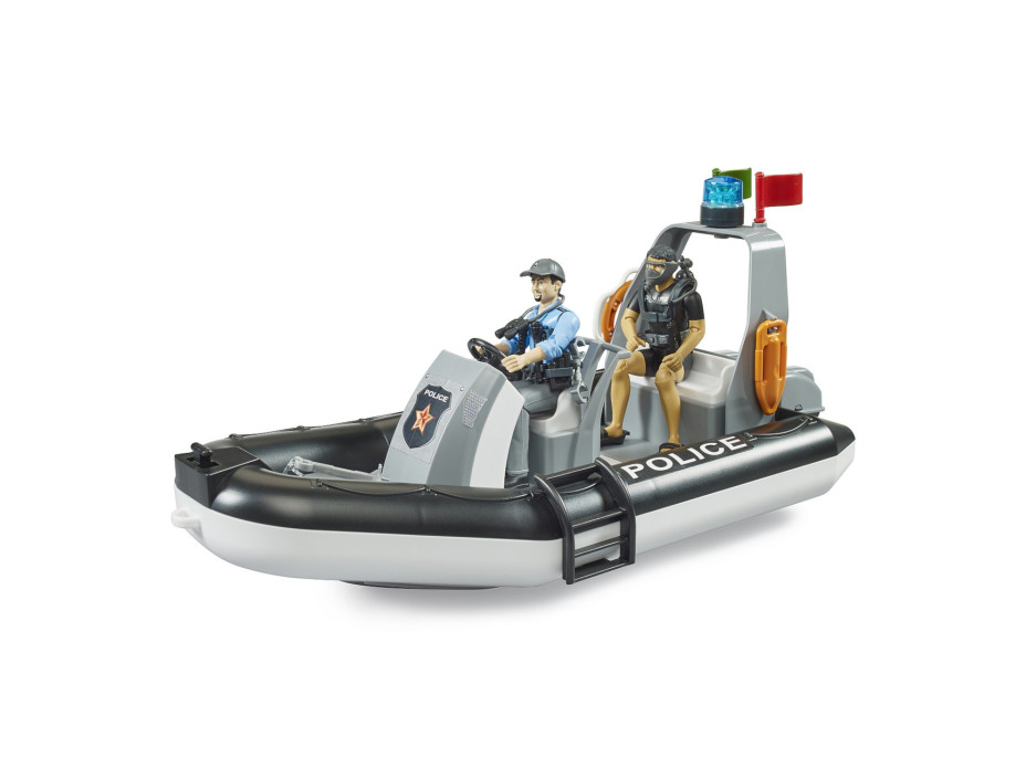 Bruder Policajný čln s policajtom a potápačom