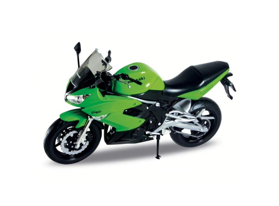 Welly Motocykel Kawasaki Ninja 650R 1:10 zelený