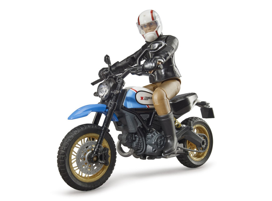 Bruder 63051 BWORLD Motocykel Scrambler Ducati Cafe Racer s jazdcom