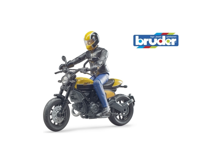 Bruder 63053 BWORLD Motocykel Scrambler Ducati Cafe Racer s jazdcom