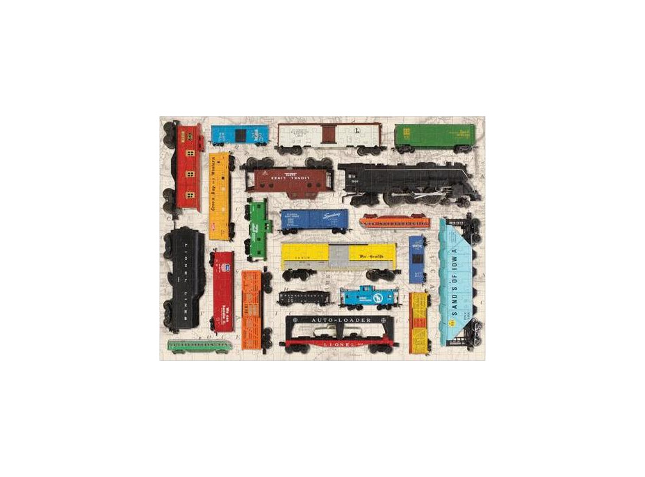 Galison Puzzle Vláčiky vintage 300 dielikov