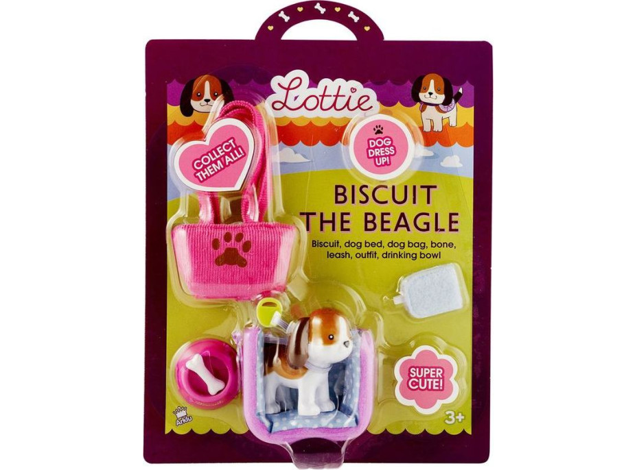 Lottie Beagle s doplnkami