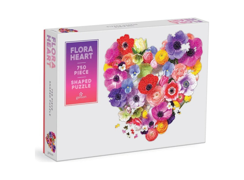 Galison Puzzle Kvetinové srdce 750 dielikov
