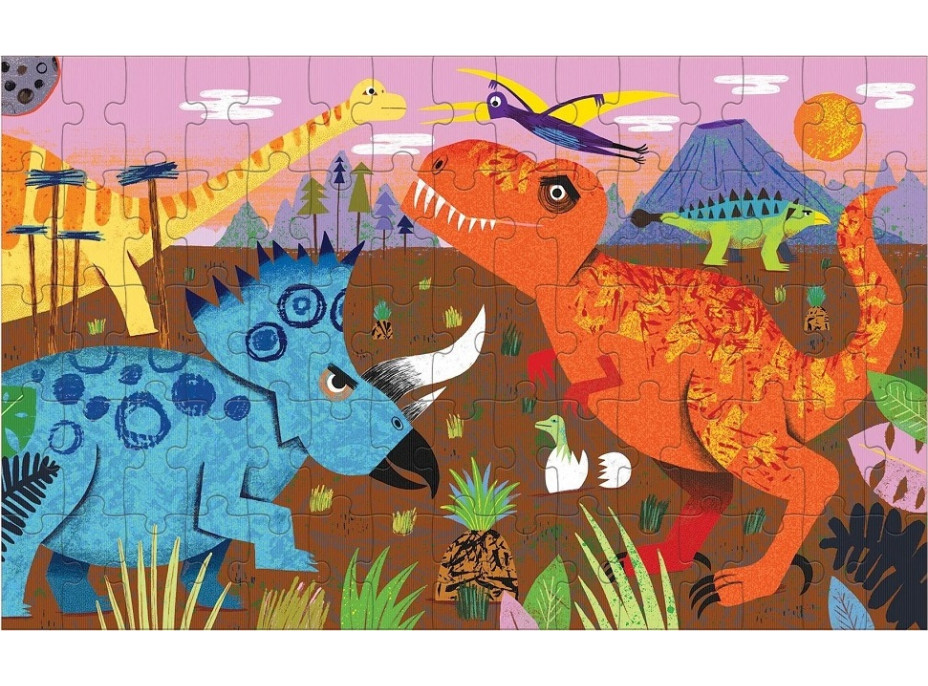 Mudpuppy Puzzle Lentikulárne Dinosaury 75 dielikov