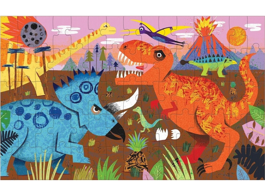 Mudpuppy Puzzle Lentikulárne Dinosaury 75 dielikov