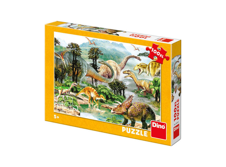 Dino Puzzle Život Dinosaurov 100 dielikov