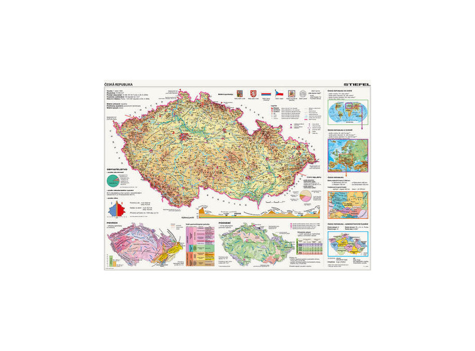 Dino Puzzle Mapy Českej Republiky 2000 dielikov
