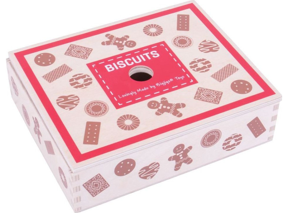 Bigjigs Toys Box s drevenými sušienkami