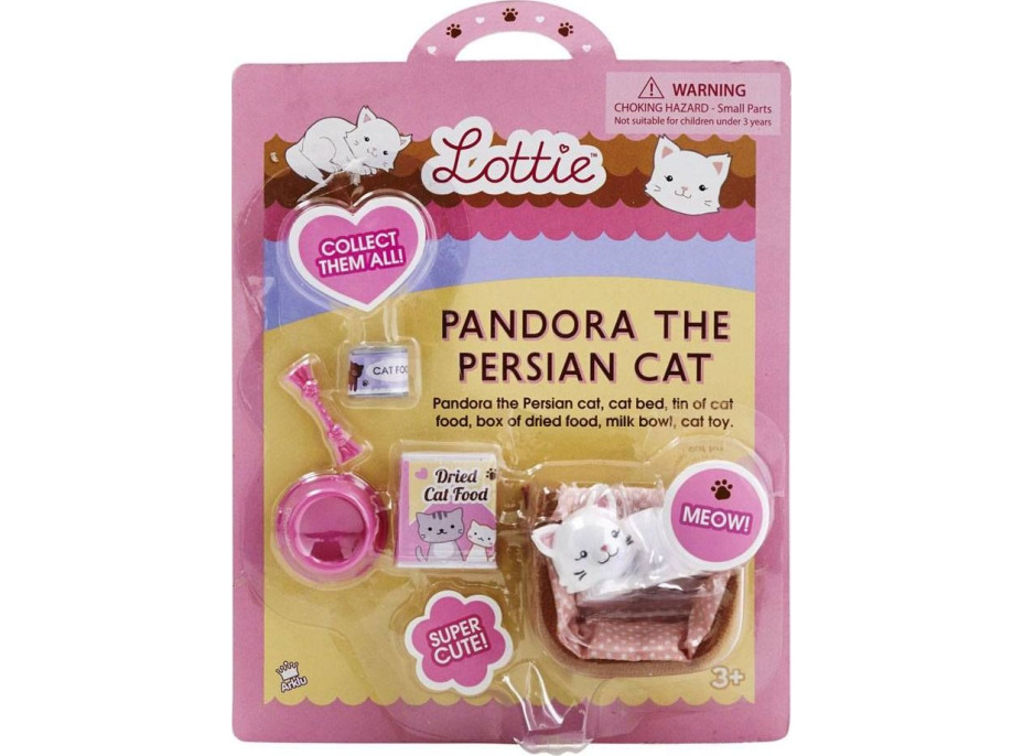 Lottie Mačička Pandora s doplnkami