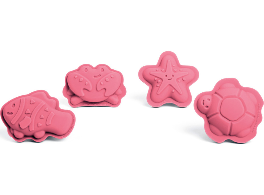 Bigjigs Toys Silikónové formičky ružové Coral