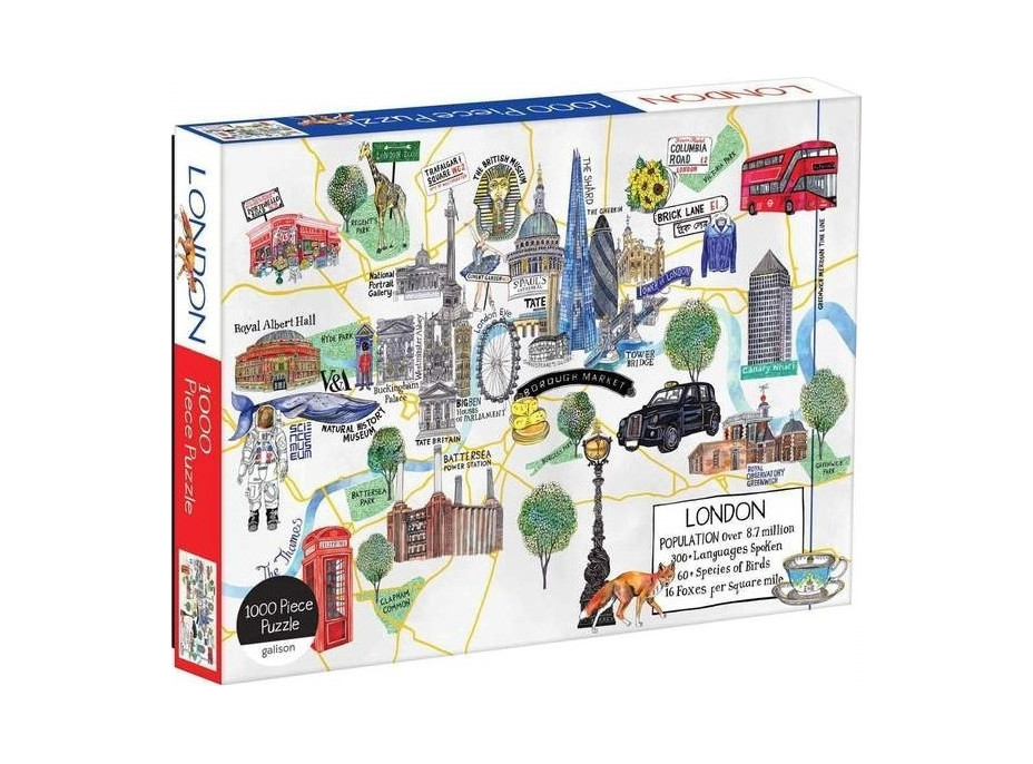 Galison Puzzle mapa Londýna 1000 dielikov
