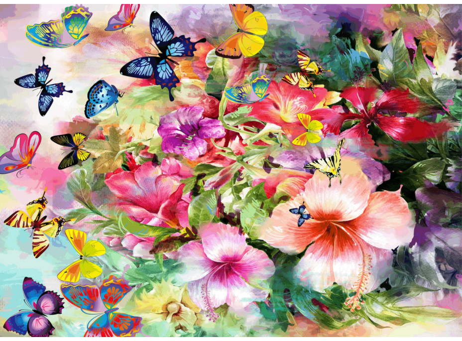 Brain Tree Puzzle Kvety a motýle 1000 dielikov
