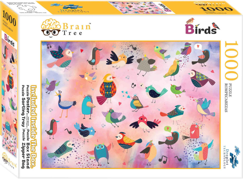 Brain Tree Puzzle Rozprávkové vtáky 1000 dielikov