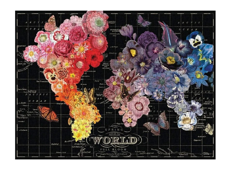 Galison Puzzle Kvitnúce Krajina 1000 dielikov