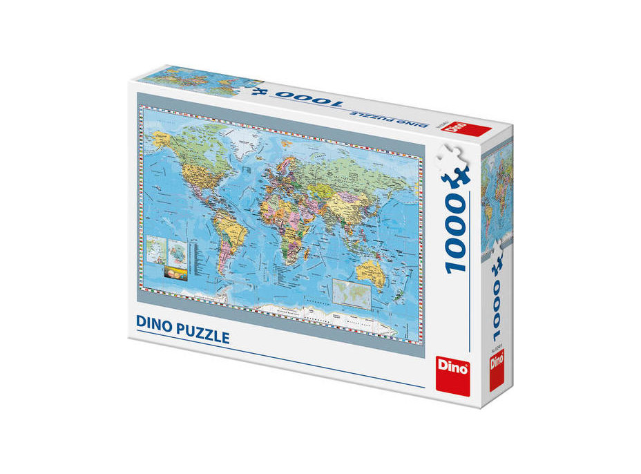 Dino Puzzle Politická mapa sveta 1000 dielikov