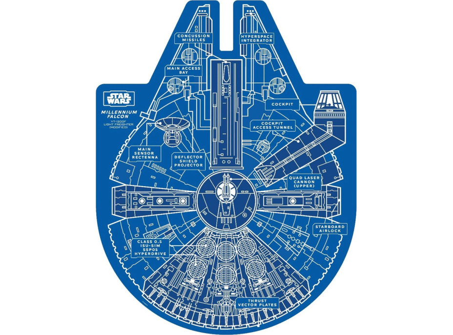 Ridley&#39;s Games Star Wars Millennium Falcon 1000 dielikov