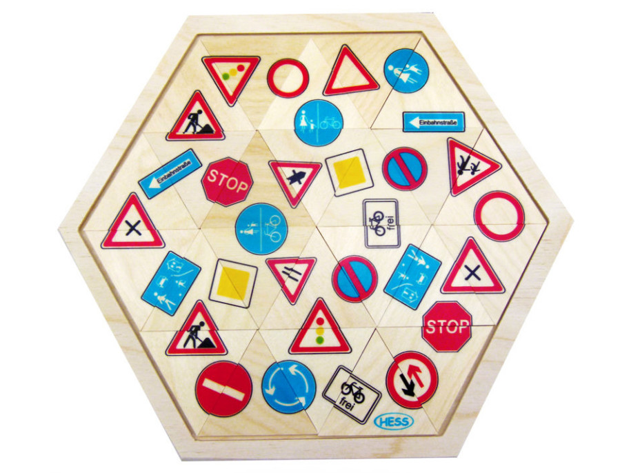 Hess Puzzle mozaika Dopravné značky 24 dielikov
