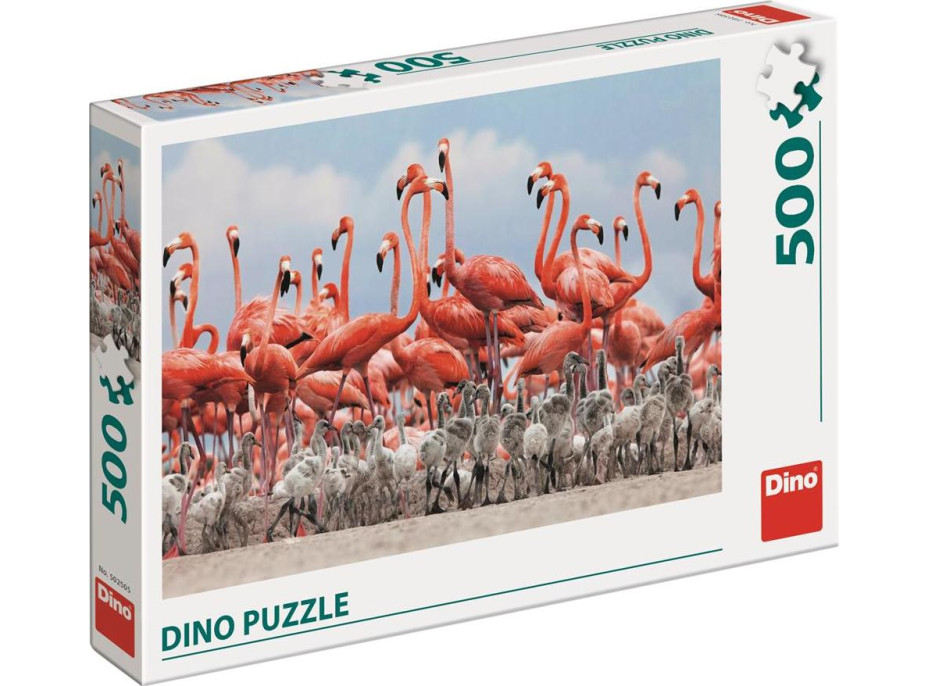Dino Puzzle Plameniaky 500 dielikov