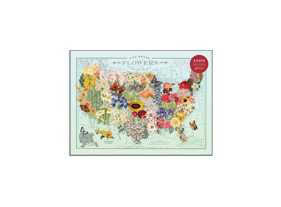 Galison Puzzle Kvety USA 1000 dielikov