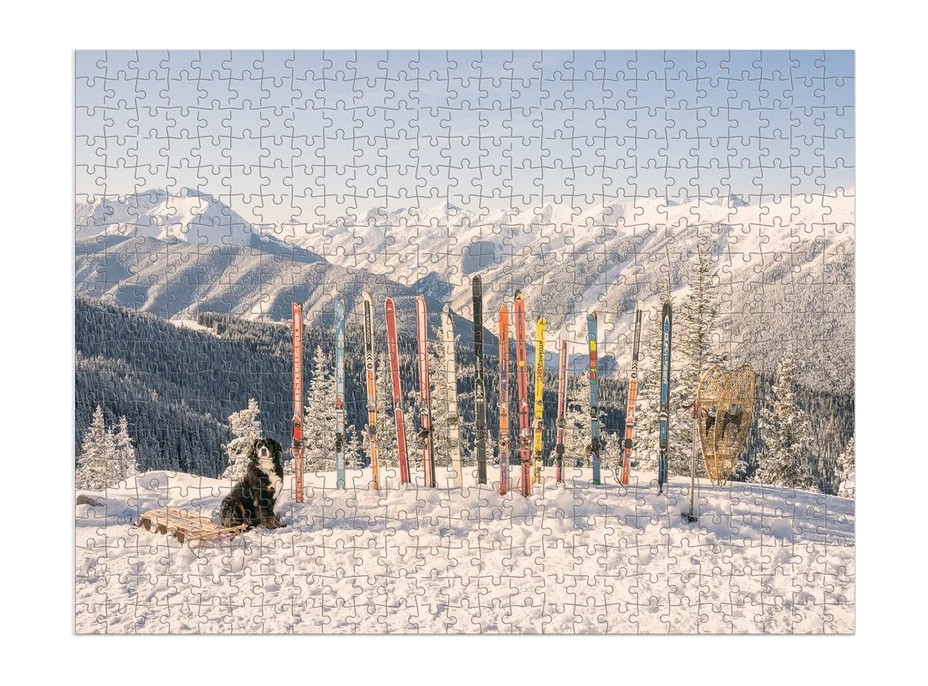 Galison Puzzle Zimné prázdniny 500 dielikov